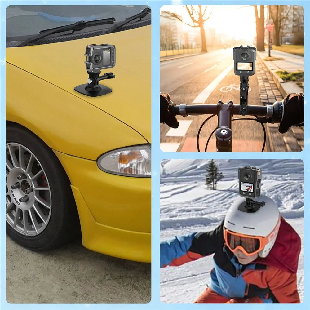 For DJI Osmo 360 Action Camera Aluminum Alloy Cage Magnetic Quick Release Metal Expansion Protective Frame - 6