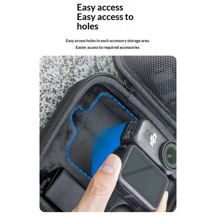 Carrying Case for DJI Osmo Nano Hard Shell Storage Bag All-in-One Organizer PU Protective Cover - 6