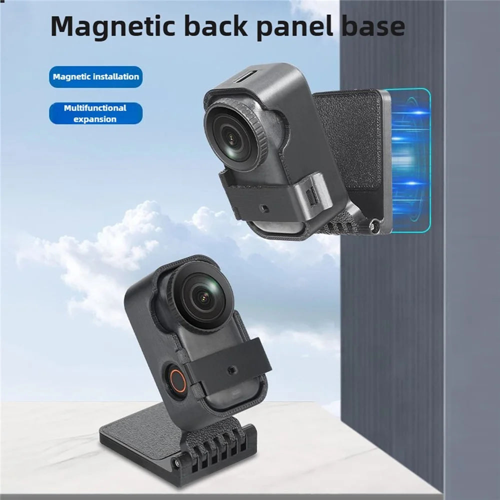 Magnetic Desktop Stand for DJI Osmo Nano Action Camera 360 Degree Rotatable Base Mount Holder - 2