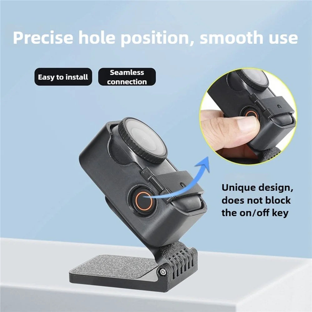 Magnetic Desktop Stand for DJI Osmo Nano Action Camera 360 Degree Rotatable Base Mount Holder - 3
