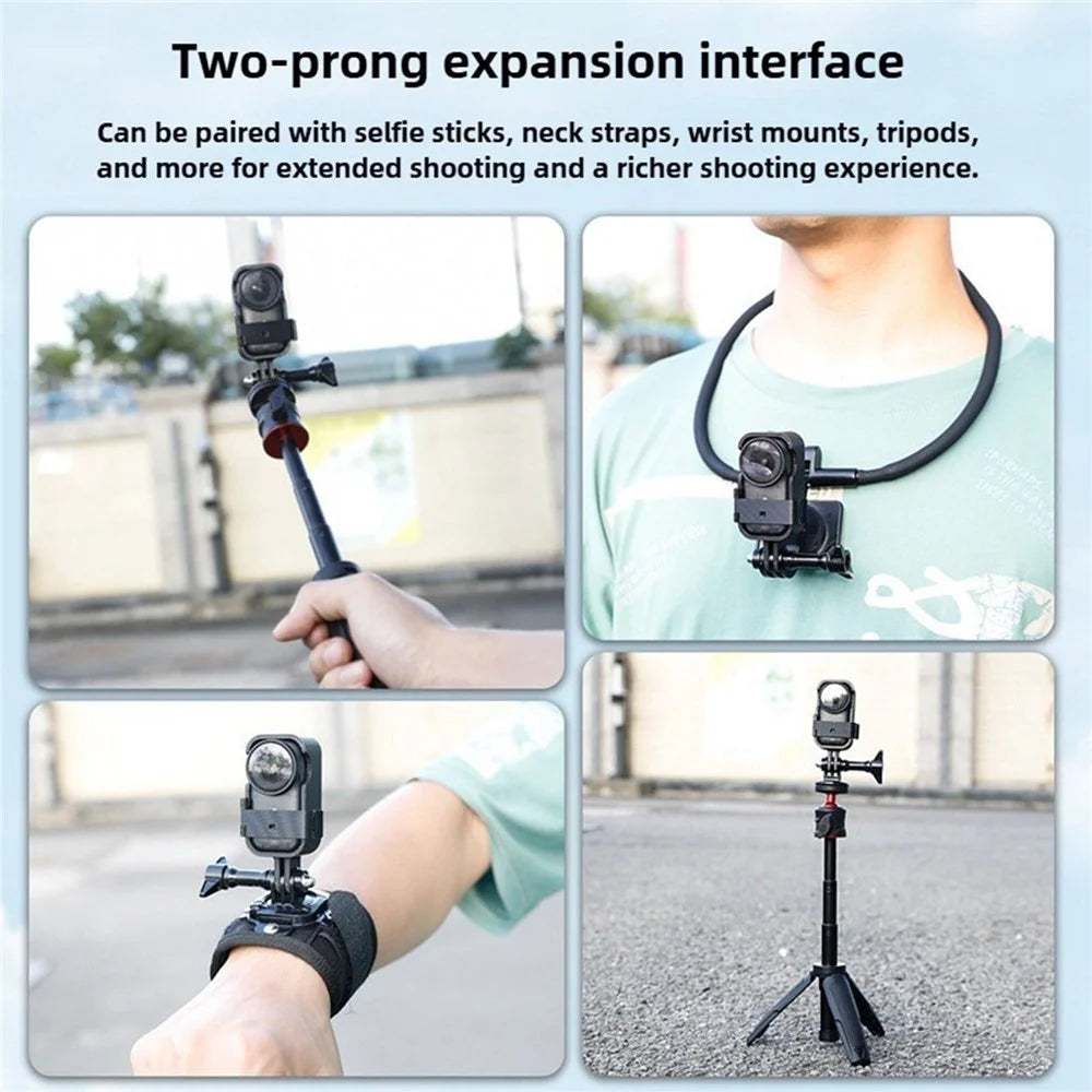For DJI Osmo Nano Vertical Shooting Protective Frame Bracket Plastic Mount Camera Holder with Dual Expansion Interface - 5