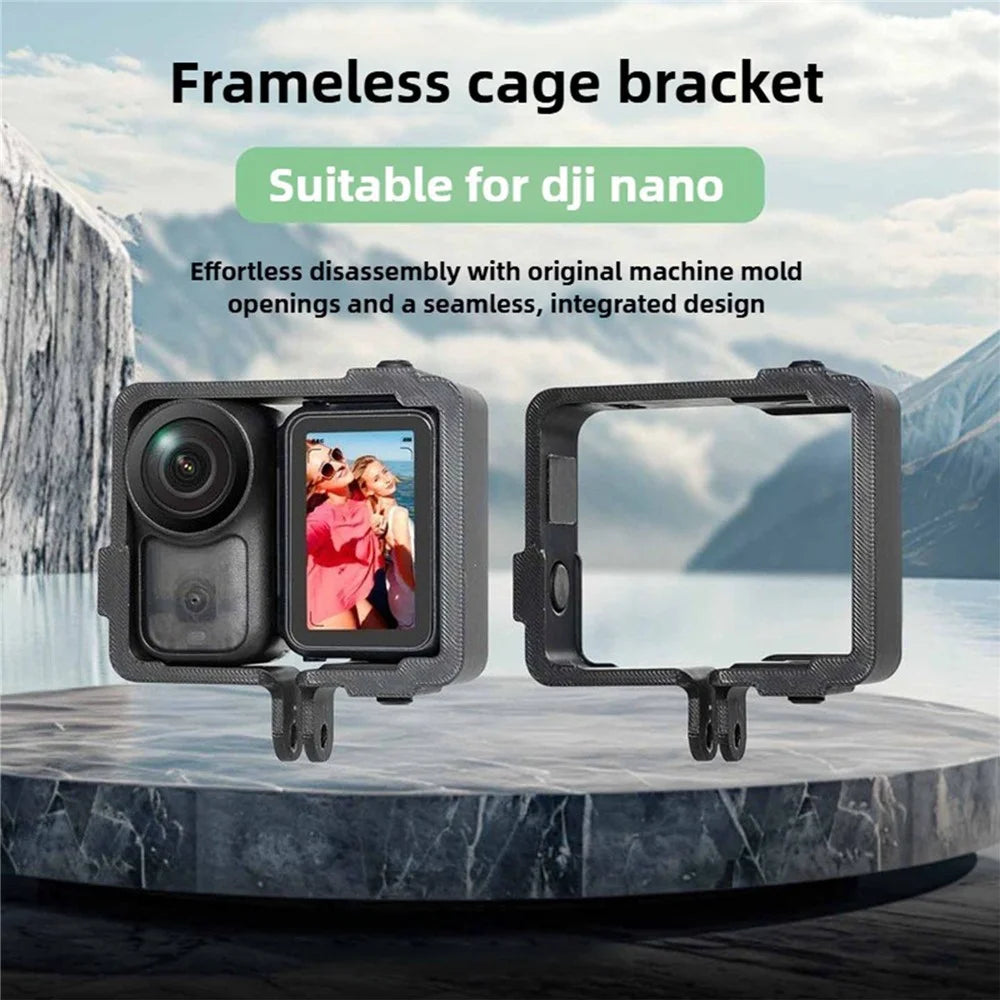 Cage Bracket for DJI Osmo Nano Protective Frame Cover Snap-in Mount Holder with Dual Expansion Interface - 2