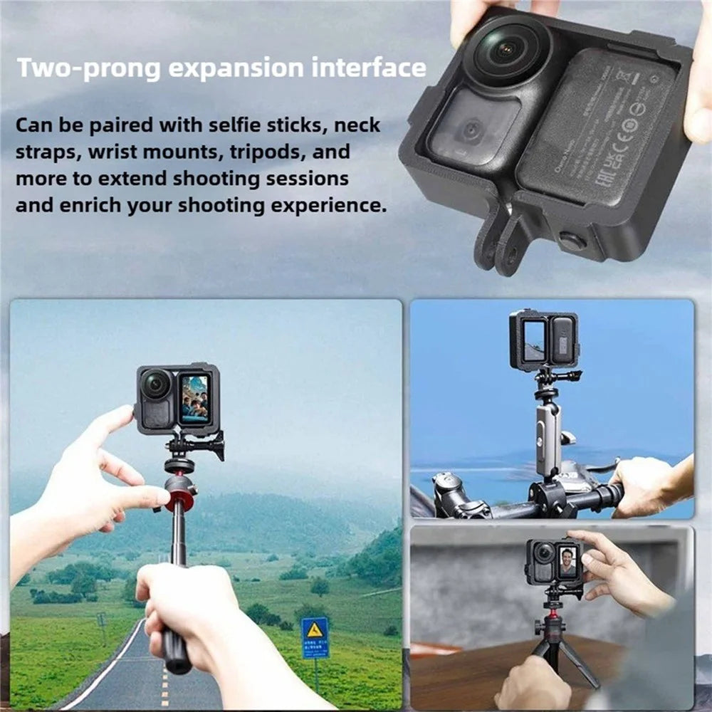 Cage Bracket for DJI Osmo Nano Protective Frame Cover Snap-in Mount Holder with Dual Expansion Interface - 3