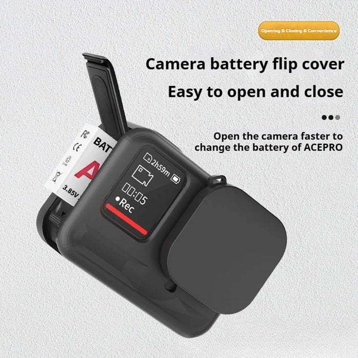 Silicone Case for Insta360 Ace Pro Action Camera Lens Cap Full Body Anti-Dust Protective Cover - 4