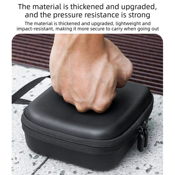 Carrying Case for Insta360 Go Ultra PU Hard Shell Storage Bag Shockproof Waterproof Protective Cover - Black - 6