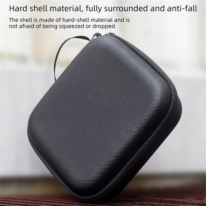 Carrying Case for Insta360 Go Ultra PU Hard Shell Storage Bag Shockproof Waterproof Protective Cover - Black - 7