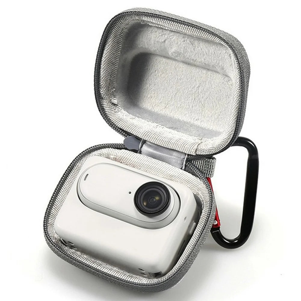 Carrying Case for Insta360 GO 3  /  GO 3S EVA Hard Shell Storage Bag Shockproof Portable Camera Protector - Grey - 1