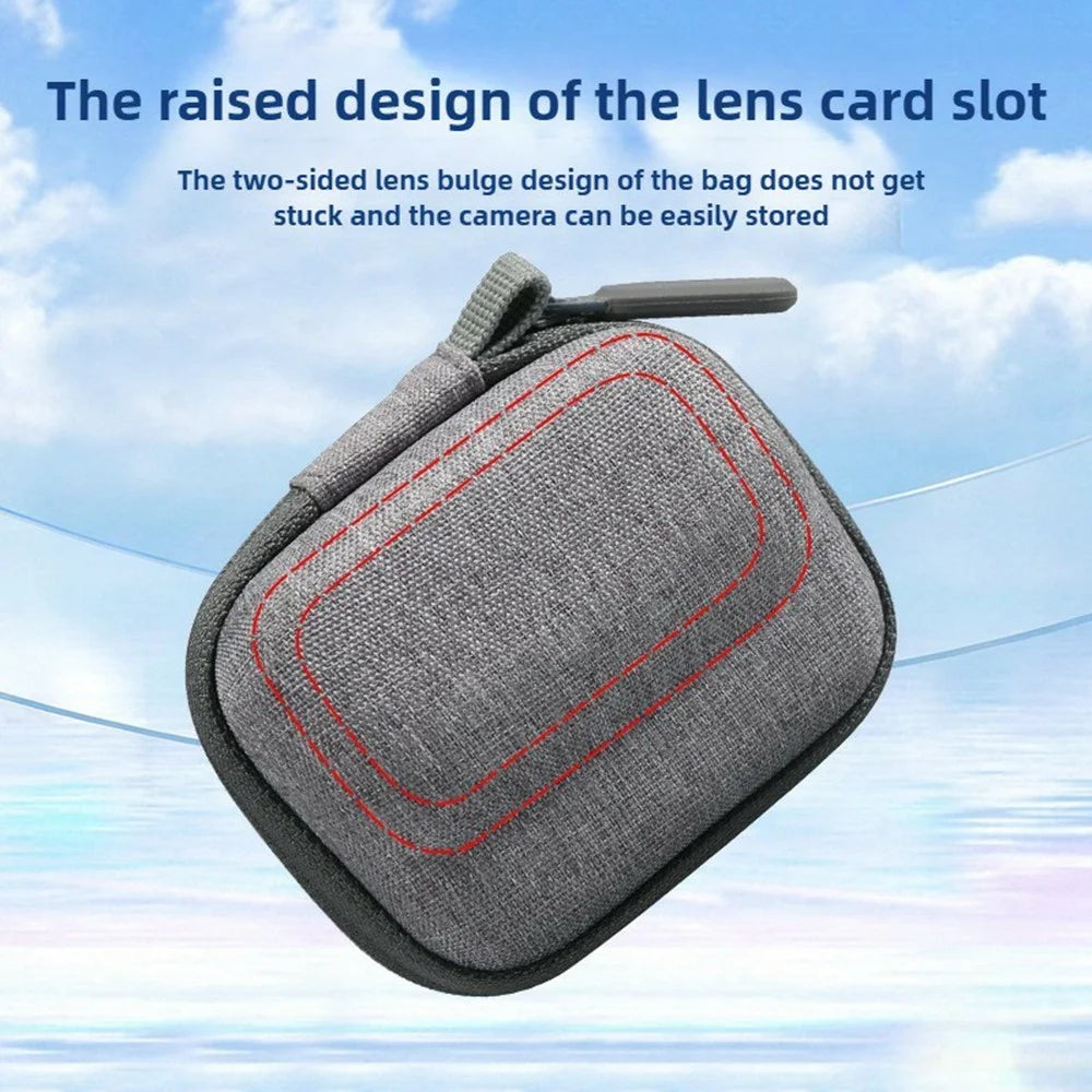 Carrying Case for Insta360 GO 3  /  GO 3S EVA Hard Shell Storage Bag Shockproof Portable Camera Protector - Grey - 4