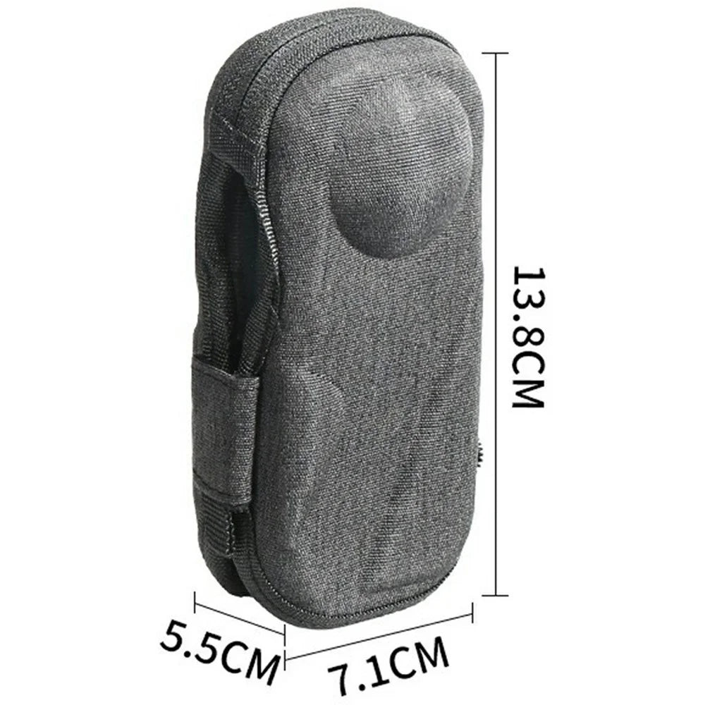 Carrying Case for Insta360 X4  /  X5 EVA Hard Shell Storage Bag Semi-open Zipper Protective Pouch - Dark Grey - 6