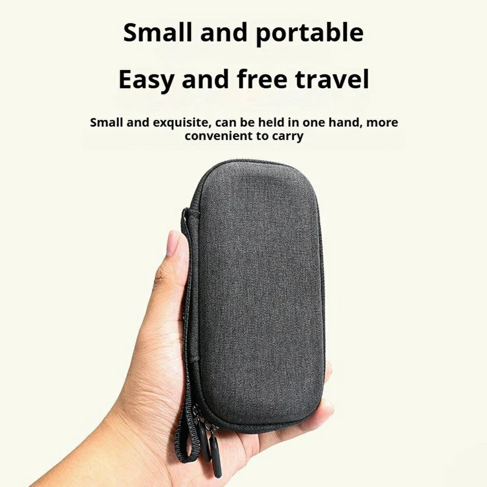 Hard Shell Case for Insta360 X4  /  X5 Canvas EVA Carrying Bag Shockproof Storage Organizer - 4