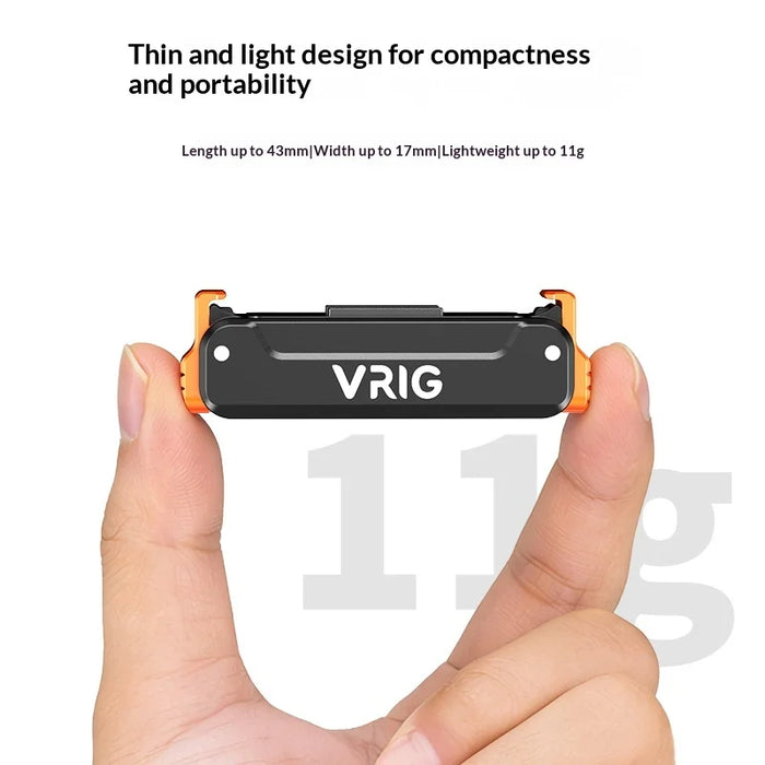 VRIG AC91 Magnetic Quick Release Mount for DJI Osmo Action 6 / 5 Pro / 4 / 3 / Nano / 360 Camera 1 / 4 Screw Base - A0295——AC / 91 - 6