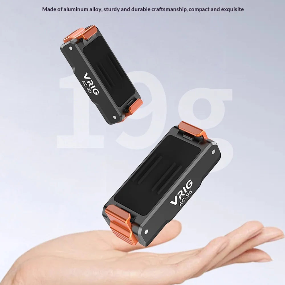 VRIG AC-85 For DJI Osmo Action 6 / Nano Quick Release Magnetic Mount Adapter with 1 / 4 Inch Screw Hole - Black - 7