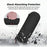 BRDRC Carrying Case for DJI Osmo Pocket 4 Nylon Hard Shell Protective Storage Bag with Wrist Strap & Carabiner - Black - 5