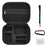 BRDRC Standard Kit Carrying Pouch for DJI Osmo Action 6  /  5 Pro  /  4 Hard Shell Case Shockproof Storage Bag with Wrist Strap & Carabiner - Black - 1
