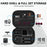 BRDRC Standard Kit Carrying Pouch for DJI Osmo Action 6  /  5 Pro  /  4 Hard Shell Case Shockproof Storage Bag with Wrist Strap & Carabiner - Black - 3