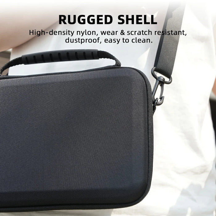 BRDRC All-in-One Carrying Case for DJI Osmo Action 6 Precision Molding Shockproof Storage Bag with Shoulder Strap - Black - 5