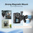 BRDRC Mini Tripod for Action Camera Magnetic Mount Auto Open Close Aluminum Alloy Portable Foldable Desktop Stand - Black - 5
