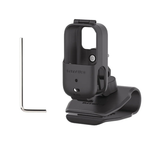SUNNYLIFE ON-MJ165 For DJI Osmo Nano Car Sun Visor Mount 360 Degree Rotatable Action Camera Holder Vehicle Clip - Black - 1