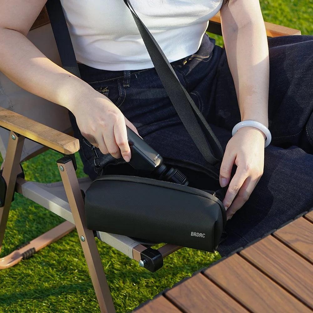 BRDRC Crossbody Storage Bag for DJI Osmo Pocket 4 / 3 Handheld Carrying Case Shoulder Bag - Black - 2