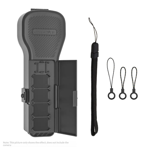 SUNNYLIFE For DJI Osmo Pocket 4 / 3 Camera Protective Case with Filter Holder Memory Card Organizer - Gray - 1