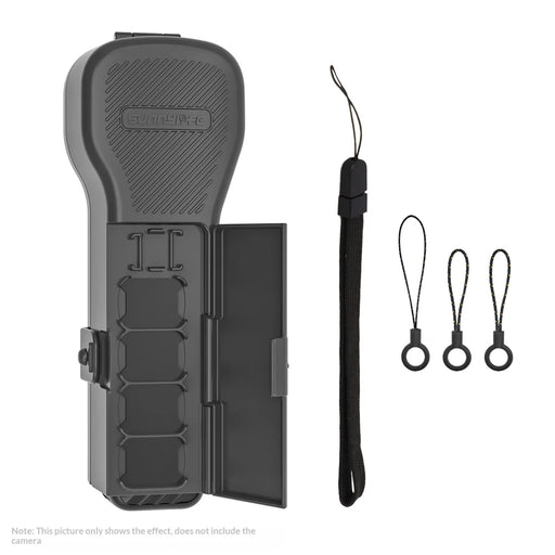 SUNNYLIFE For DJI Osmo Pocket 4 / 3 Camera Protective Case with Filter Holder Memory Card Organizer - Gray - 1