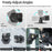 SUNNYLIFE for DJI Osmo Nano/Action 6 Magnetic Mount Quick Release Flexible Adhesive Base - Black - 6