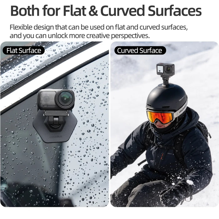 SUNNYLIFE for DJI Osmo Nano/Action 6 Magnetic Mount Quick Release Flexible Adhesive Base - Black - 7