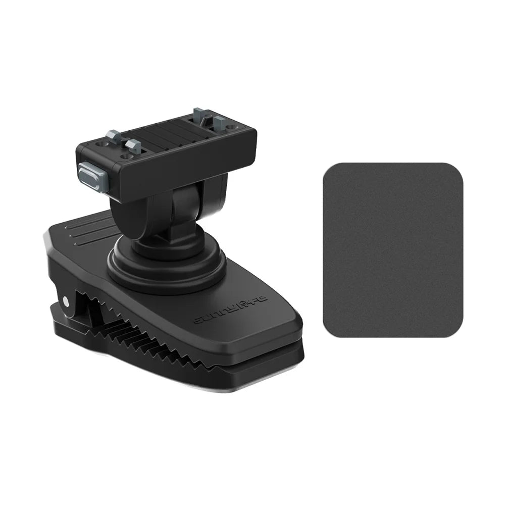 SUNNYLIFE Magnetic Backpack Clip for for Insta360 X4 Air / X5 / Ace Pro 2 / Ace / Ace Pro Action Camera Mount Crocodile Clamp - Black - 1