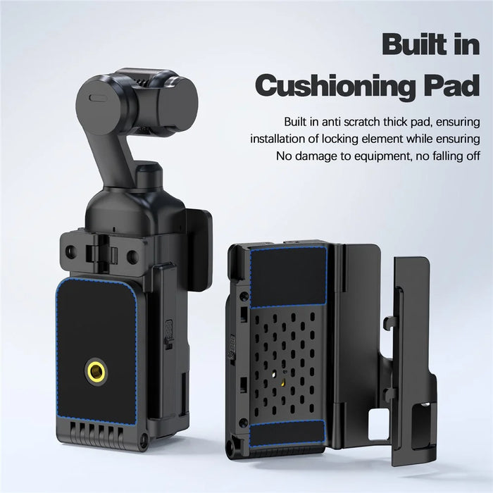Multi-Functional Magnetic Mount Stand for DJI Osmo Pocket 4 Adjustable Angle Expandable Base Bracket - Black - 7