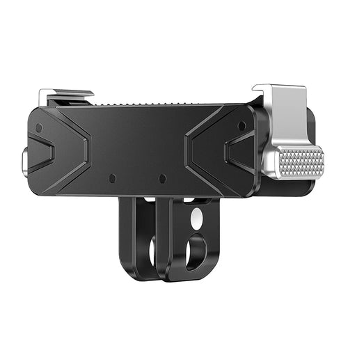 Magnetic Quick Release Base for DJI Action 5 Pro  /  4  /  3  /  Osmo 360 Metal Mount Adapter with Dual Interface - Black - 1
