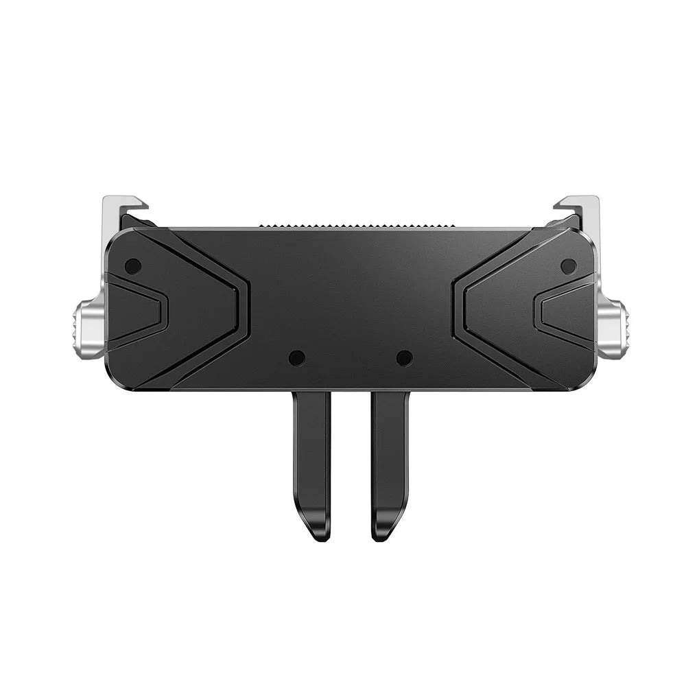 Magnetic Quick Release Base for DJI Action 5 Pro  /  4  /  3  /  Osmo 360 Metal Mount Adapter with Dual Interface - Black - 2