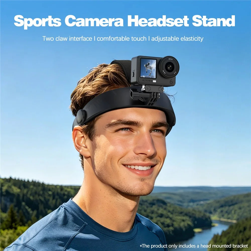 Head Mount Strap for DJI Action  /  Insta360  /  GoPro Sports Camera Headset Stand POV Shooting Bracket - 2