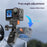 Motorcycle Windshield Clamp Mount Holder 180 Degree Rotation Action Camera Bracket for GoPro Insta360 DJI - Black - 3