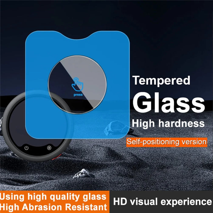 IMAK For Insta360 Mic Pro Tempered Glass Screen Protector Self-positioning Film - Transparent - 3
