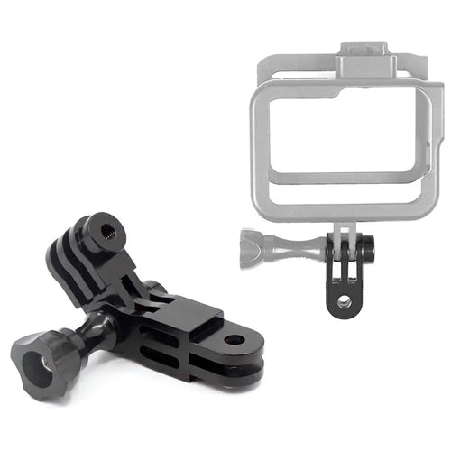 35mm Action Camera Mount Adapter for GoPro  /  DJI Quick Release Connector 3-Prong Mounting Bracket - Black - 1
