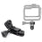 35mm Action Camera Mount Adapter for GoPro  /  DJI Quick Release Connector 3-Prong Mounting Bracket - Black - 1