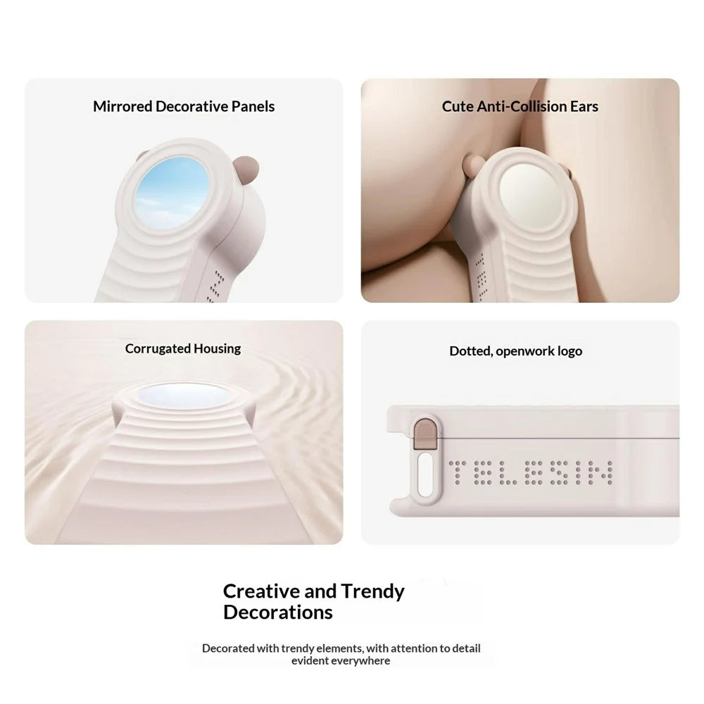 TELESIN S6-FMS-29WH-TDJ For DJI Osmo Pocket 4 / 3 Case PC + TPU Protective Cover with Shoulder Strap - White - 4