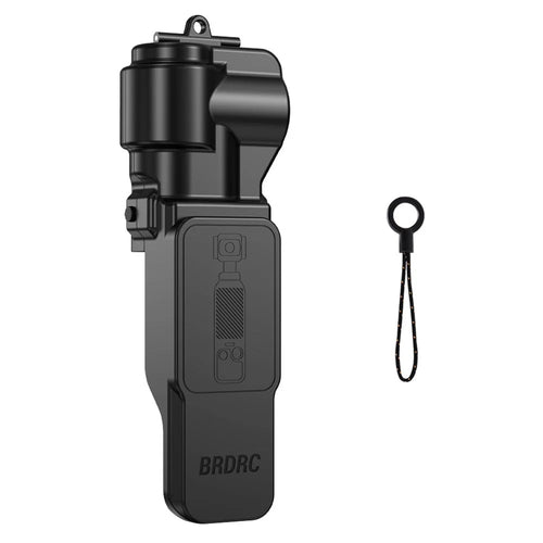 BRDRC For DJI Osmo Pocket 4  /  3 Protective Case Shockproof Flip Top Cover with Magnetic Filter Slot - Black - 1