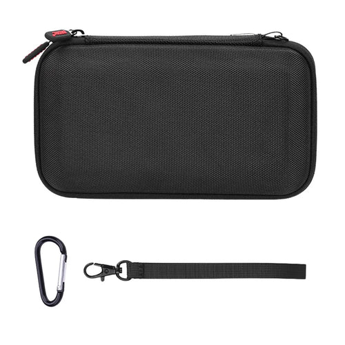 BRDRC For DJI Osmo Pocket 4P Carrying Case Protective Travel Bag with Carabiner Wrist Strap - Black - 1