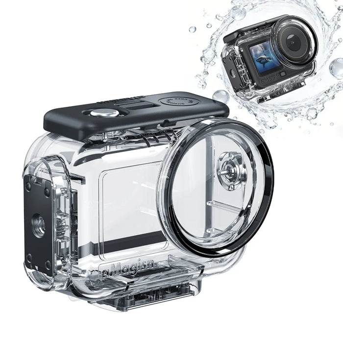 AMAGISN For DJI Osmo Action 6 Waterproof Case 60m Deep Diving Housing Underwater Protective Cover - 1