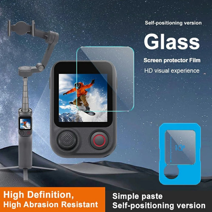 IMAK For DJI Osmo Mobile 8P Remote Control Tempered Glass Screen Protector Clear Film with Self Positioning Frame - Transparent - 7