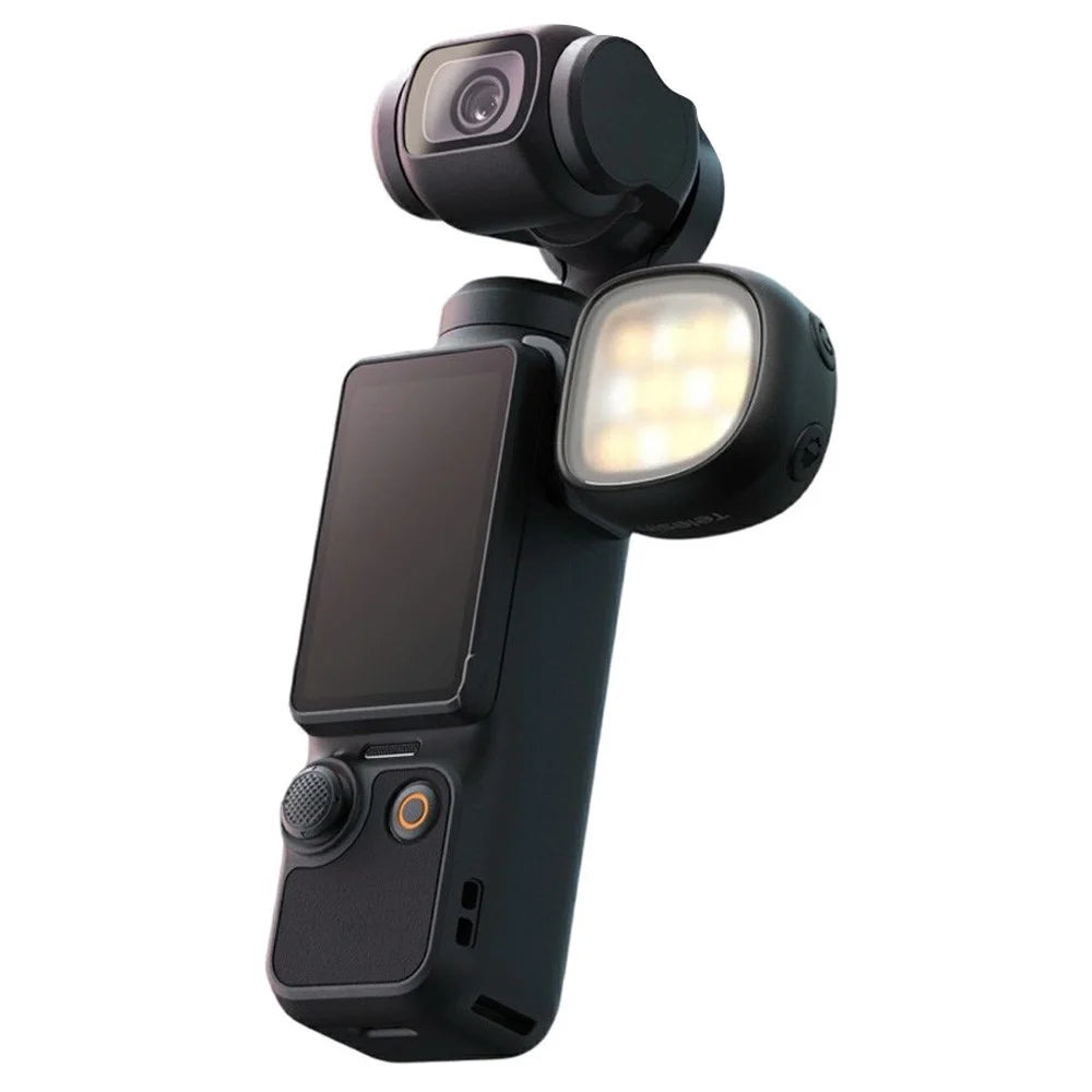 TELESIN S5-BGD-21-TDJ 1Pc Mini Fill Light for DJI Osmo Pocket 4 / 4P Magnetic 3 Color Temp LED Video Light - Black - 1