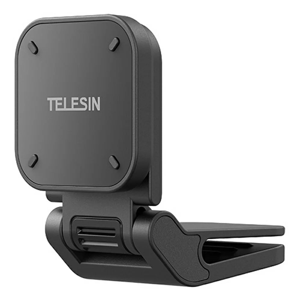 TELESIN S3-HMH-05-TIS For Insta360 Go Ultra Magnetic Brim Clip Adjustable POV Camera Mount - Black - 1