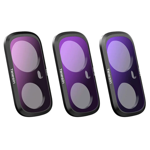 TELESIN S5-FLT-82-TIS 3Pcs / Set ND4+ND16+ND64 Filter for Insta360 Luna Ultra Magnetic Optical Glass Camera Lens Filter - 1