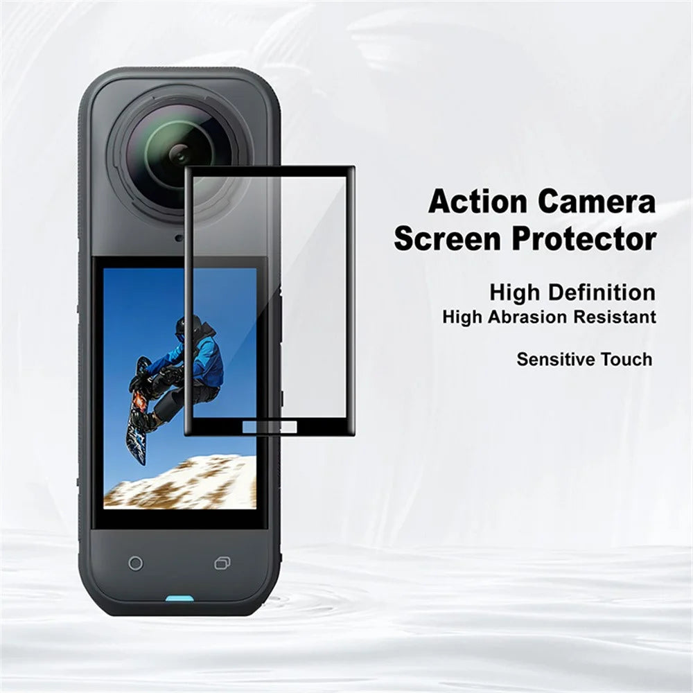 IMAK for Insta360 X5 Camera Screen Protector PMMA HD Clear Anti-Scratch Sensitive Touch Film - Transparent - 3