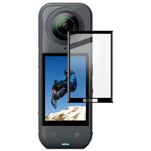 IMAK for Insta360 X5 Screen Protector 3D Curved Anti-Scratch HD Clear Tempered Glass Film - Transparent - 1