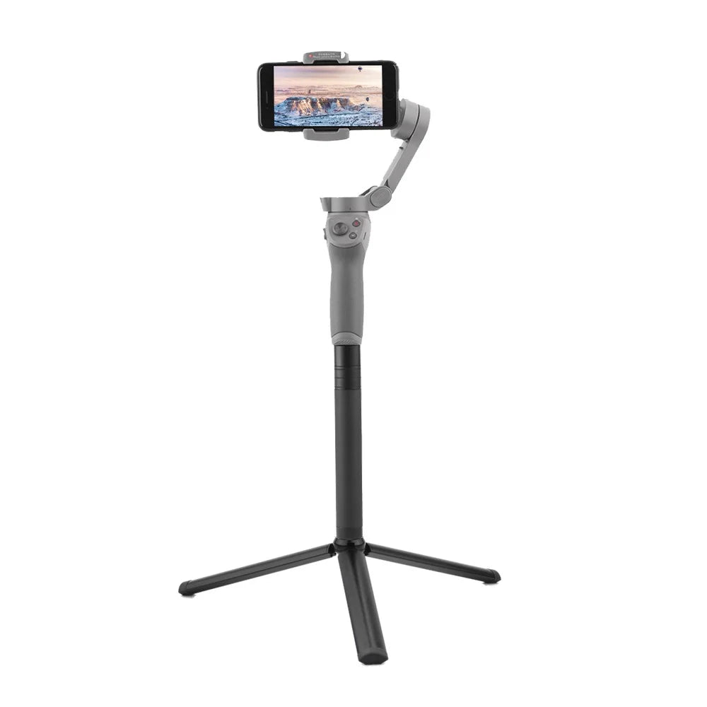 Aluminum Alloy Telescopic Handheld Gimbal Stabilizer Extension Stick with Tripod for DJI Feiyu Zhiyun Moza - 4