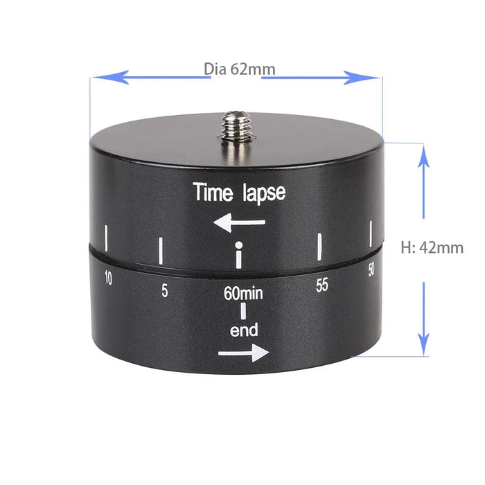360 Degree Panoramic Rotating ABS Time Lapse Stabilizer Tripod Adapter for Gopro DSLR Camera - 3