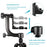 Panoramic 360 Degree Vertical Gimbal Tripod Head 1/4 inch Screw Telephoto Lens Quick Release Plate for DSLR Camera - 7