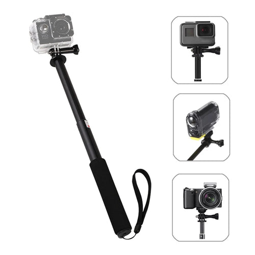 29-Inch Long Aluminum Alloy Camera Selfie Stick for GoPro Hero9 8 7 6 5 Sjcam Sj8 Yi 4K Eken H9 - 1